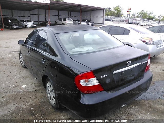 4T1BE32KX3U120584 - 2003 TOYOTA CAMRY LE/XLE/SE Қара фото 3