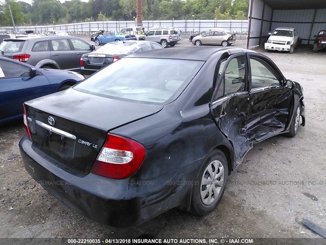 4T1BE32KX3U120584 - 2003 TOYOTA CAMRY LE/XLE/SE Қара фото 4