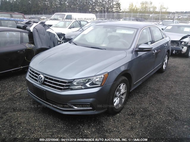 1VWAT7A32HC017144 - 2017 VOLKSWAGEN PASSAT S GRAY photo 2