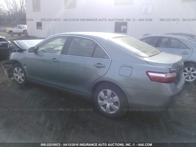 4T1BE46K08U792242 - 2008 TOYOTA CAMRY CE/LE/XLE/SE GREEN photo 3