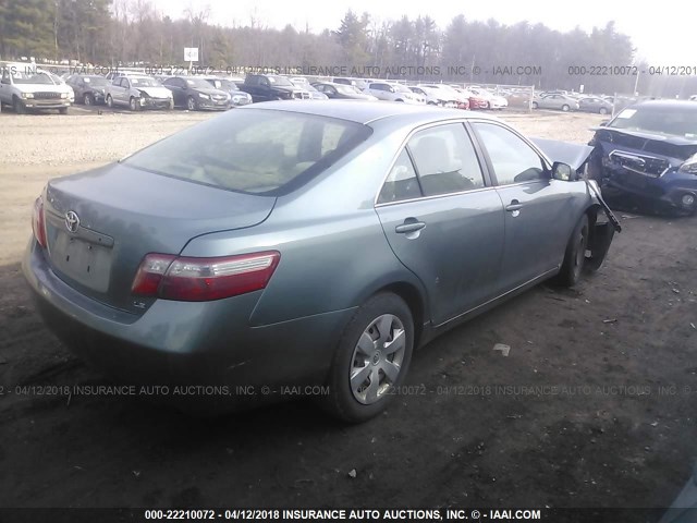 4T1BE46K08U792242 - 2008 TOYOTA CAMRY CE/LE/XLE/SE GREEN photo 4