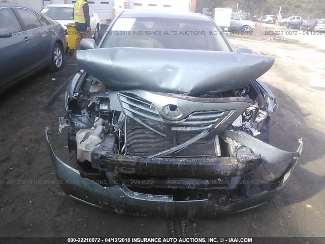 4T1BE46K08U792242 - 2008 TOYOTA CAMRY CE/LE/XLE/SE GREEN photo 6
