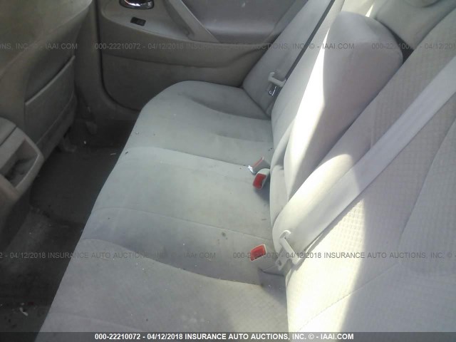 4T1BE46K08U792242 - 2008 TOYOTA CAMRY CE/LE/XLE/SE GREEN photo 8