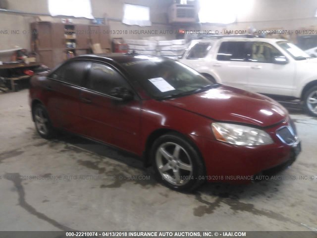 1G2ZG58N074181074 - 2007 PONTIAC G6 SE RED photo 1