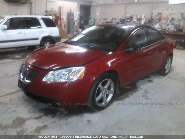 1G2ZG58N074181074 - 2007 PONTIAC G6 SE RED photo 2