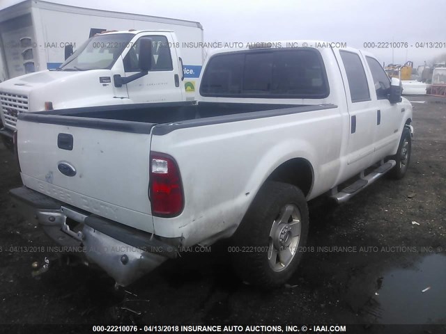 1FTWW31P66ED30680 - 2006 FORD F350 SRW SUPER DUTY WHITE photo 4