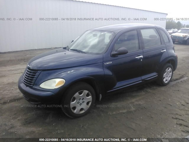 3C4FY58B25T608134 - 2005 CHRYSLER PT CRUISER TOURING BLUE photo 2