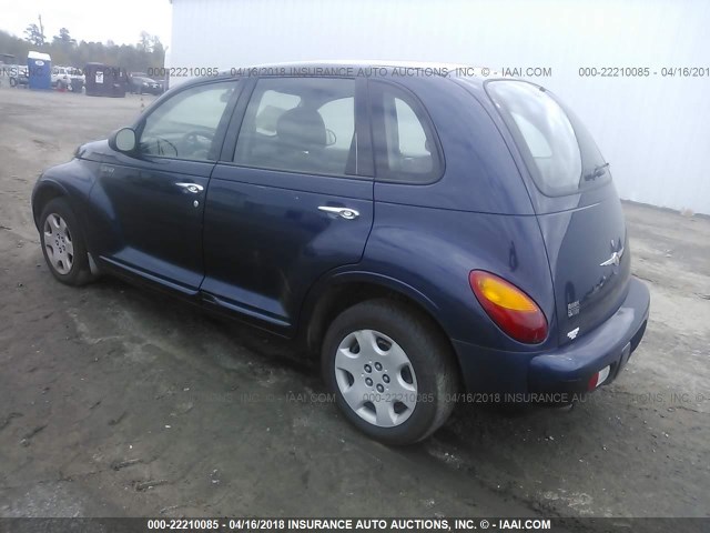 3C4FY58B25T608134 - 2005 CHRYSLER PT CRUISER TOURING BLUE photo 3