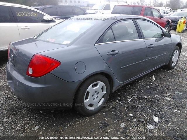 1G2ZF57B384309500 - 2008 PONTIAC G6 VALUE LEADER/BASE GRAY photo 4