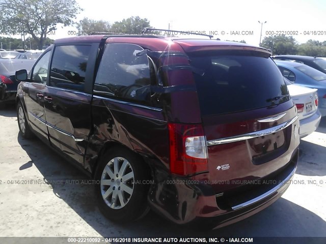 2C4RC1BG6ER438453 - 2014 CHRYSLER TOWN & COUNTRY TOURING RED photo 3