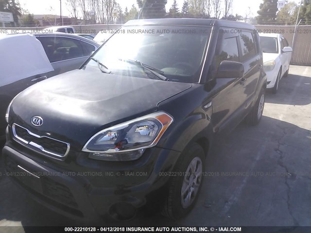KNDJT2A56C7433027 - 2012 KIA SOUL შავი ფოტო 2