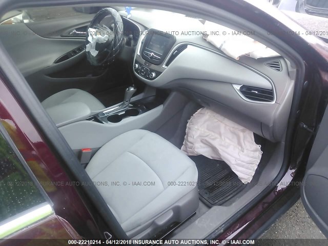 1G1ZB5ST5GF258634 - 2016 CHEVROLET MALIBU LS 栗色 照片 5