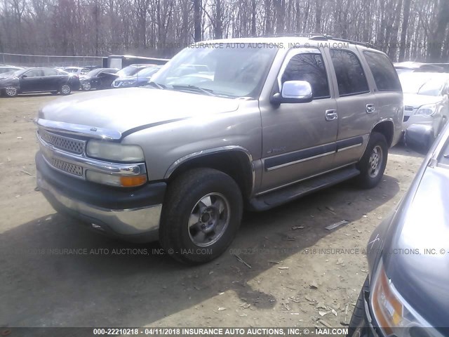 1GNEK13T81R100993 - 2001 CHEVROLET TAHOE K1500 SILVER photo 2