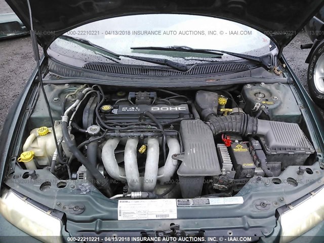 1B3EJ46X7WN292533 - 1998 DODGE STRATUS GREEN photo 10