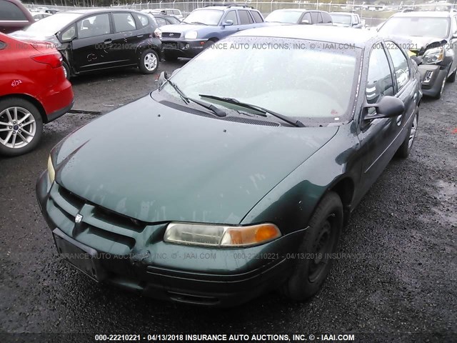 1B3EJ46X7WN292533 - 1998 DODGE STRATUS GREEN photo 2