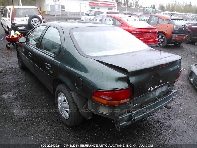 1B3EJ46X7WN292533 - 1998 DODGE STRATUS GREEN photo 3