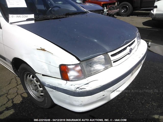 JT2EL43T8R0402655 - 1994 TOYOTA TERCEL DX WHITE photo 6