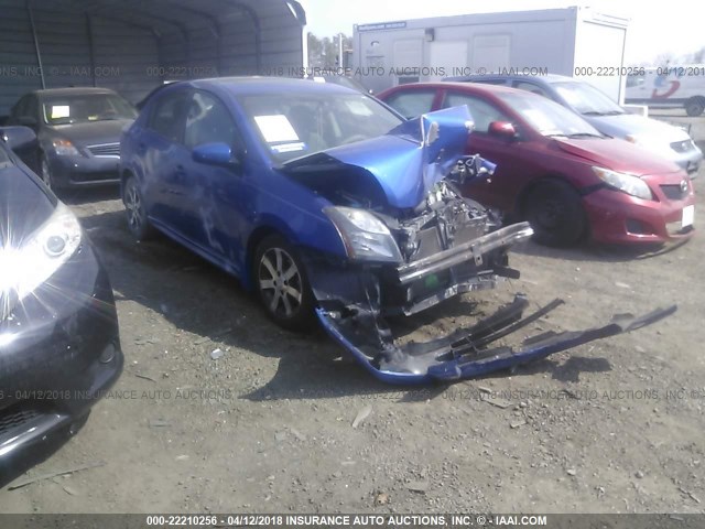 3N1AB6AP7CL734948 - 2012 NISSAN SENTRA 2.0/2.0S/SR/2.0SL BLUE photo 1