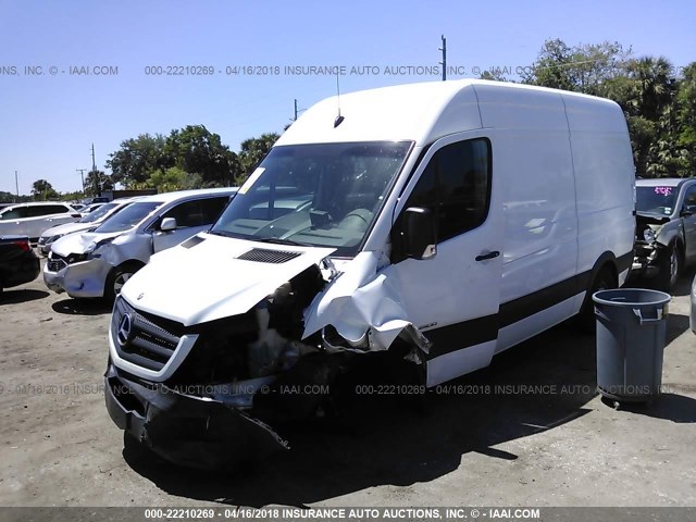 WD3PE7DC7E5899019 - 2014 MERCEDES-BENZ SPRINTER 2500 WHITE photo 2