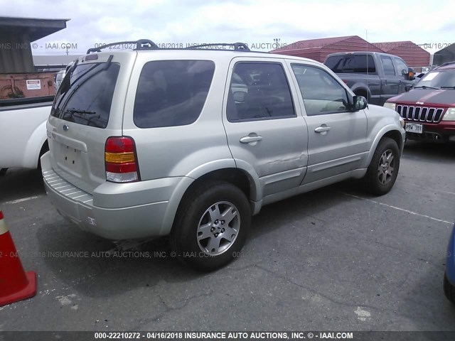 1FMCU04155KA23866 - 2005 FORD ESCAPE LIMITED GREEN photo 4