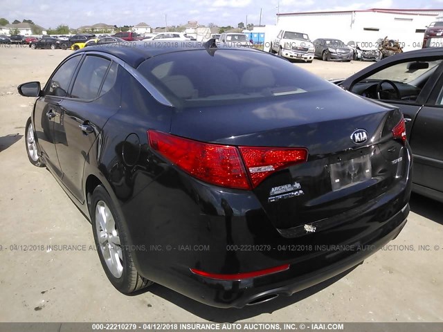 5XXGN4A79DG160658 - 2013 KIA OPTIMA EX BLACK photo 3