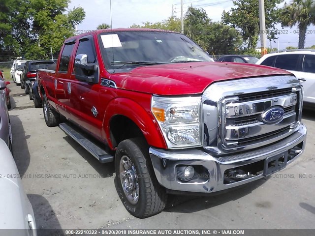 1FT7W2BT5CEC53502 - 2012 FORD F250 SUPER DUTY RED photo 1