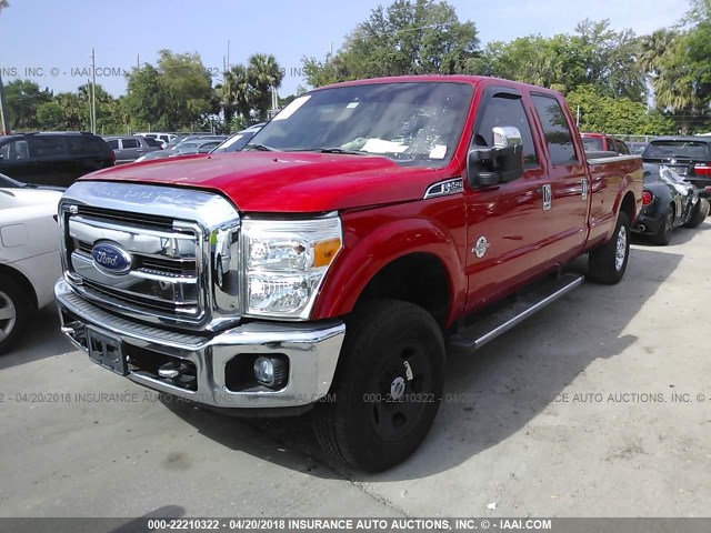 1FT7W2BT5CEC53502 - 2012 FORD F250 SUPER DUTY RED photo 2