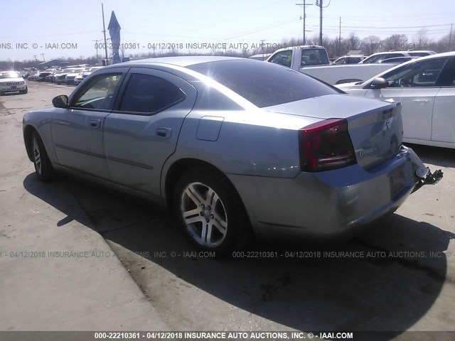 2B3KA43G77H864718 - 2007 DODGE CHARGER SE/SXT BLUE photo 3