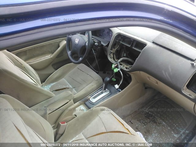 2HGES16334H599745 - 2004 HONDA CIVIC DX VP BLUE photo 5
