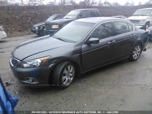 1HGCP26839A191746 - 2009 HONDA ACCORD EXL GRAY photo 2