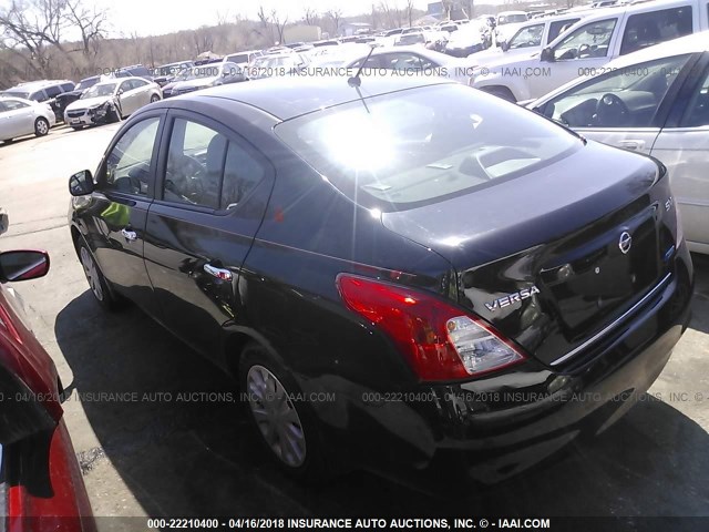 3N1CN7AP5CL942297 - 2012 NISSAN VERSA S/SV/SL BLACK photo 3