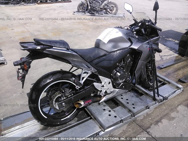 MLHPC4466F5200188 - 2015 HONDA CBR500 R GRAY photo 4