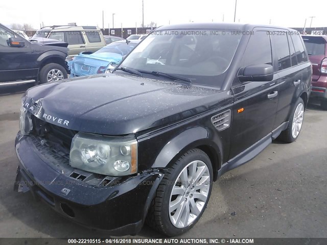 SALSF25426A918522 - 2006 LAND ROVER RANGE ROVER SPORT HSE BLACK photo 2