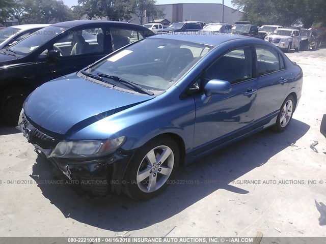 19XFA1F63AE073011 - 2010 HONDA CIVIC BLUE photo 2