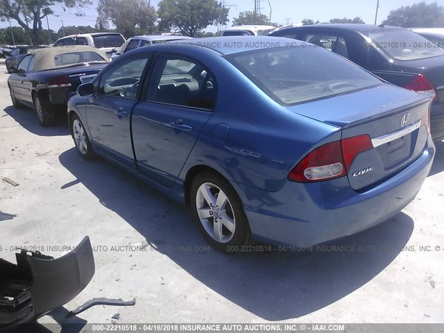 19XFA1F63AE073011 - 2010 HONDA CIVIC BLUE photo 3