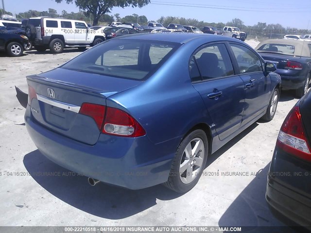 19XFA1F63AE073011 - 2010 HONDA CIVIC BLUE photo 4