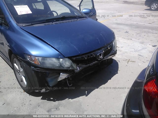 19XFA1F63AE073011 - 2010 HONDA CIVIC BLUE photo 6