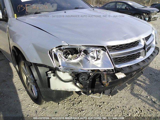 1B3BD1FB4BN536890 - 2011 DODGE AVENGER MAINSTREET SILVER photo 6