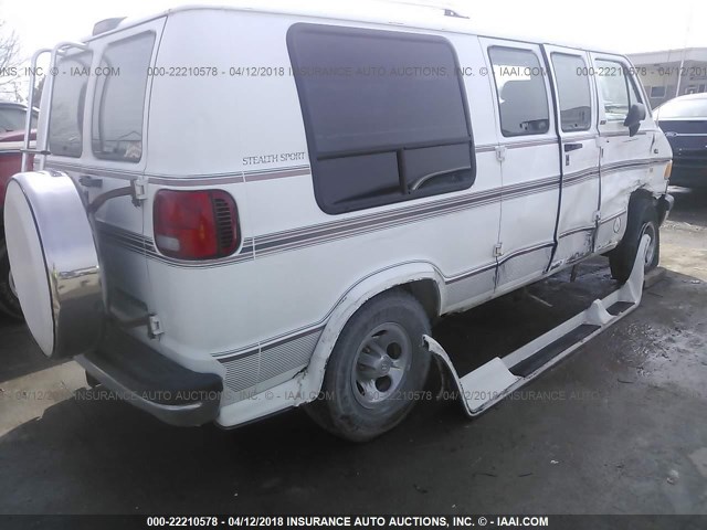 2B6HB21YXSK508561 - 1995 DODGE RAM VAN B2500 WHITE photo 4