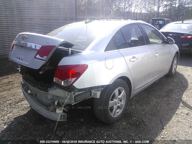 1G1PC5SB3F7137508 - 2015 CHEVROLET CRUZE LT SILVER photo 4