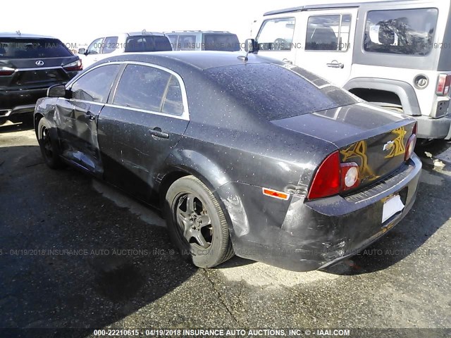 1G1ZB5E12BF197083 - 2011 CHEVROLET MALIBU LS შავი ფოტო 3