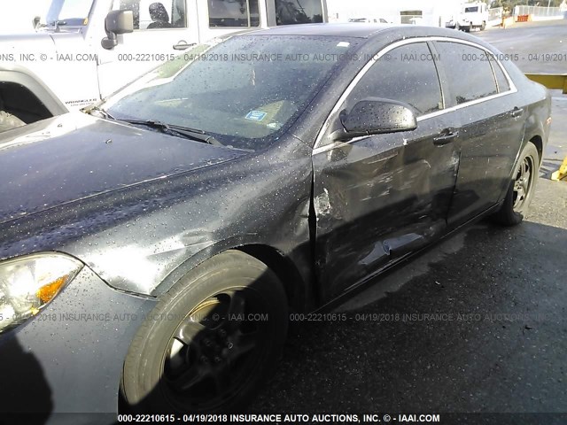 1G1ZB5E12BF197083 - 2011 CHEVROLET MALIBU LS შავი ფოტო 6