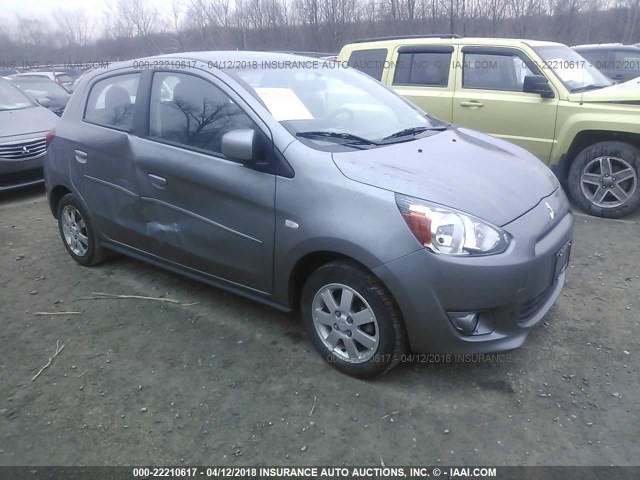 ML32A4HJ9FH059491 - 2015 MITSUBISHI MIRAGE ES GRAY photo 1