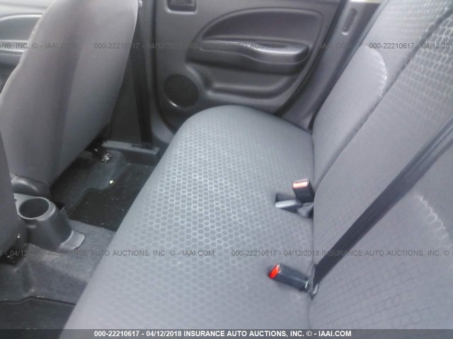 ML32A4HJ9FH059491 - 2015 MITSUBISHI MIRAGE ES GRAY photo 8