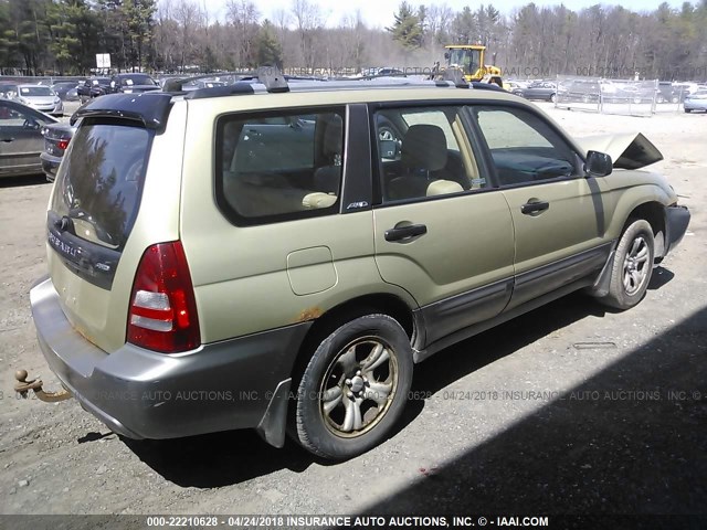 JF1SG65694G754408 - 2004 SUBARU FORESTER 2.5XS GOLD photo 4