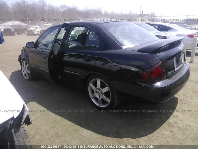 3N1AB51A46L585294 - 2006 NISSAN SENTRA SE-R SPEC V BLACK photo 3