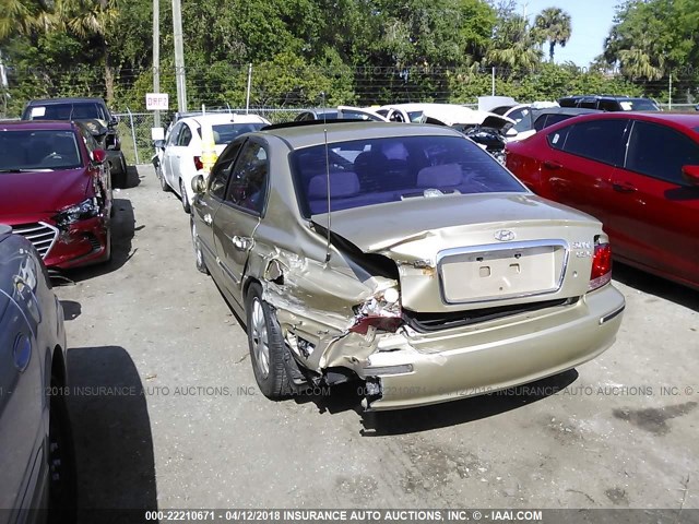 KMHWF35H22A563634 - 2002 HYUNDAI SONATA GLS/LX GOLD photo 6