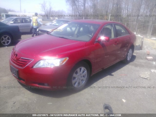 4T1BK46K97U019082 - 2007 TOYOTA CAMRY NEW GENERAT LE/XLE/SE MAROON photo 2