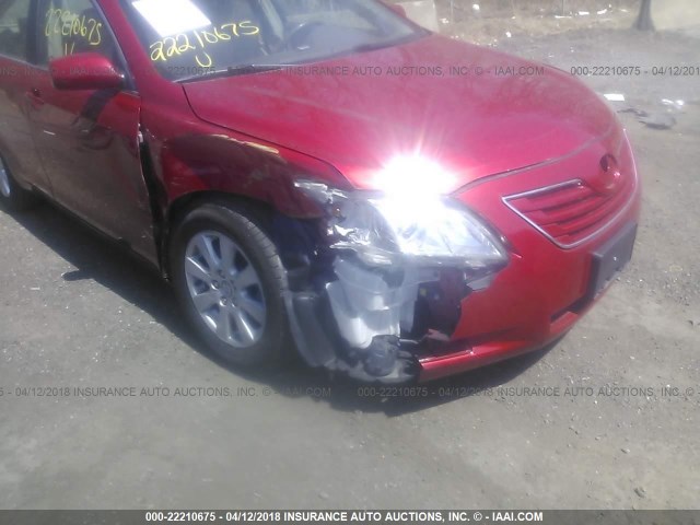 4T1BK46K97U019082 - 2007 TOYOTA CAMRY NEW GENERAT LE/XLE/SE MAROON photo 6