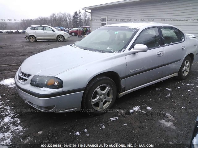 2G1WH52K539280807 - 2003 CHEVROLET IMPALA LS ვერცხლისფერი ფოტო 2